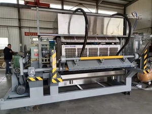 Machine de moulage de barquettes à œufs en pâte à papier contrôlée par PLC, 5000 pièces/heure, avec pompe et <span class=keywords><strong>moteur</strong></span> de séchage, entraînée par <span class=keywords><strong>moteur</strong></span>, prix usine - Product Image 3