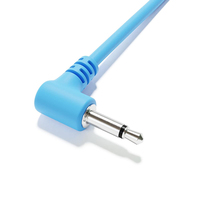 Cable de Audio Mono de 3.5mm con Trenzado de Nailon, Conector TS Macho a TS Macho, Cable de Audio de 3.5mm, 1/8, 3.5mm, para Sintetizador Modular Eurorack
