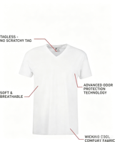 Ensemble sweat-shirt et t-shirt pour homme, t-shirt en coton à col en V, pour homme, anti-transpiration, désodorisant