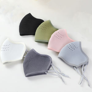 قناع قطني بشعار مطبوع حسب الطلب للبيع بالجملة أقنعة دافئة للأطفال أقنعة شتوية قطنية جيدة التهوية للأولاد والبنات يركبون أقنعة باردة - Product Image 5