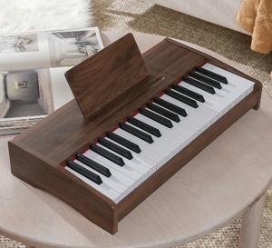 Wooden Kids Portable Multifunctional 37 Keys <b>Electronic</b> Piano <b>Keyboard</b> Rechargeable for Kids - Product Image 2