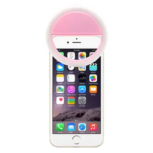 Colorful Mini Selfie Ring Light For Mobile Phones Celling Phone Beautity Selfie Ring Light Logo Print Available