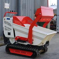 Mini-dumper hydraulique sur chenilles en caoutchouc, capacité de charge 500 kg, avec benne de levage, pour la vente en gros
