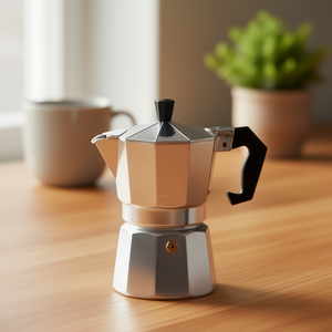 Cafetière expresso Karl Krger 3 tasses en aluminium, cafetière moka pour cuisinière - Product Image 3