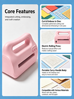 Machine de découpe et d'embossage électrique A4 de 9 pouces pour la création de cartes, le scrapbooking et les arts créatifs