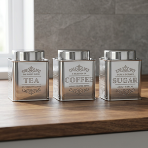 metal <b>canister</b> with lid Kitchen <b>Canisters</b> <b>Set</b> Pasta Biscuits Box - Product Image 1
