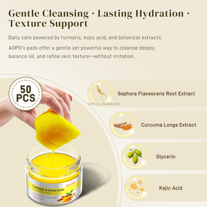Toallitas Faciales Desmaquillantes y Limpiadoras al por Mayor con Control de Grasa, Almohadillas Exfoliantes con Ácido y Cúrcuma para Limpieza Facial - Product Image 6
