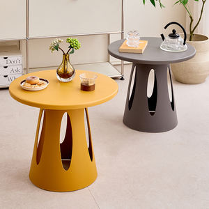 <span class=keywords><strong>Tavolino</strong></span> da Caffè Stile Nordico con Angoli Arrotondati per Piccoli Appartamenti, Balconi, Soggiorno, Esterno, Moderno <span class=keywords><strong>Tavolino</strong></span> Laterale in <span class=keywords><strong>Plastica</strong></span> di Lusso Leggero - Product Image 1