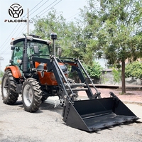 Tracteur agricole FULCORE à haute efficacité de travail avec chenilles réglables et commande par navette pour le labour
