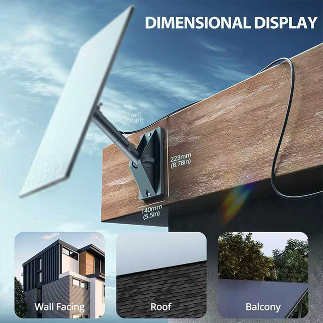 Heavy Duty Aluminum Alloy Wall/Roof Pole Mount Kit Compatible with Starlink Gen3 V3 Satellite Dish Secure & Stable Installation