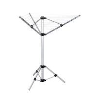 Support pour sèche-linge pliable à 4 bras en aluminium extensible télescopique rotatif en métal rétractable tour de séchage rétractable