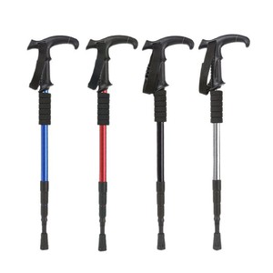 Bastones de senderismo telescópicos de aleación de aluminio, bastones de senderismo con absorción de impactos para viajes al aire libre - Product Image 5