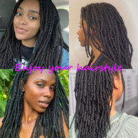 Extensions de dreadlocks au crochet naturelles et flexibles entrelacées, de 0,4 à 1 cm, de 8 à 18 pouces, en différentes couleurs, cheveux brésiliens Remy