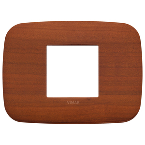 แผ่นไม้ติดผนังวิมาร์ ขนาด 12.75x9.5 ซม. สีเชอร์รี่ สำหรับเต้ารับไฟฟ้า - Product Image 1