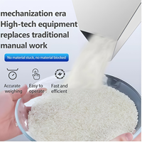 Machine de pesage et de conditionnement semi-automatique mobile à trois têtes pour granulés secs, amandes, arachides et céréales multiples