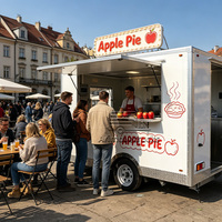 Remolque de Comida Pequeño y Económico, Carrito de Comida para Café y Hamburguesas, Remolque Comercial Vintage para Barbacoa, Camioneta de Comida para Restaurante en Venta en EE. UU.