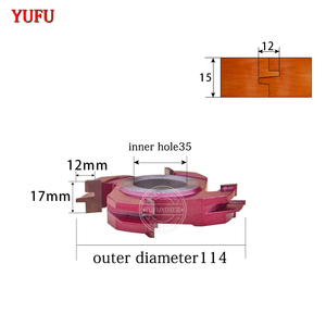 YUFU Customizable OEM Uncoated <b>Woodworking</b> Cutting <b>Tools</b> Finger Jointed Board Cutters Comb Teeth Tungsten Steel Alloy Mills - Product Image 2