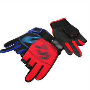 Gants de pêche en plein air, trois doigts exposés, en tissu unisexe, pour activités sportives, couleur aléatoire - Product Image 1