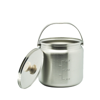 Grande capacité à double paroi sous vide en acier inoxydable isolé alimentaire jar
