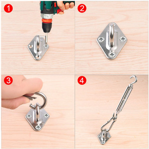 Tensor de Gancho en J de Acero Inoxidable 304 M5 para Soporte de Toldo Exterior - Product Image 4