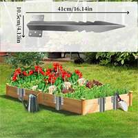 Eisenbahn-Schienenhalterungen Befestigungspfosten Rostfrei Kohlenstoffstahl Umweltfreundlich 2mm Dick Outdoor-Gartenweg Hochbeet-Halterung