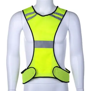 Reflective Vest High Visibility Breathable Reflective Safety Vest Fluorescent Mesh Vest Suitable For Night Running Cycling