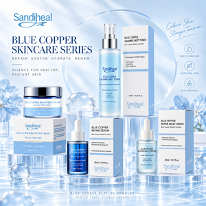 OEM ODM GHK-Cu 99.9% High Purity <b>Blue</b> Copper Peptide Facial Serum Custom Packaging Private Label - Product Image 3