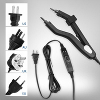 Mini kit d'outils professionnel d'extensions de cheveux de fusion de kératine connecteur de fer à température réglable multifonction