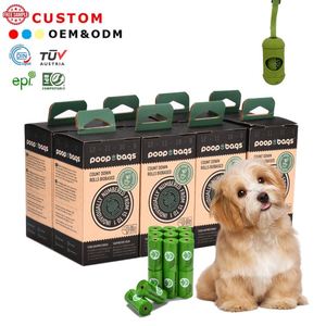 2025 Hot Sale Custom Printed 100% Leak Proof Biodegradable <b>Compostable</b> Disposable Unscented Pet Dog Poop <b>Bags</b> - Product Image 1