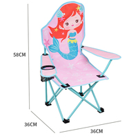 Chaise de camping pliante légère pour enfants, chaise de plage portable pour bébé, loisirs, dessin animé