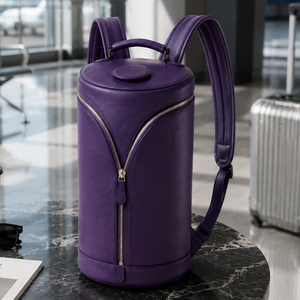 2026 Hot Sale Luxury PU Leather Cylinder <b>Backpack</b> Designer Ladies Classic Bucket Round Travel <b>Backpack</b> OEM ODM Supplier - Product Image 4