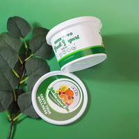 Gobelet jetable en plastique PP transparent de qualité alimentaire avec logo imprimé personnalisé pour la crème glacée, le yaourt, le pudding, avec couvercle transparent
