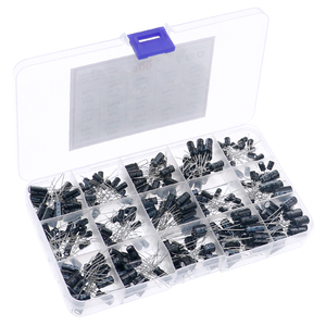 300 mảnh nhôm tụ điện điện phân gói 15 loại hỗn hợp Kit (0.1UF ~ 470uF) cho 16V/50V linh kiện điện tử - Product Image 1