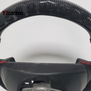 YTcarbon para <span class=keywords><strong>Megane</strong></span> 3 RS CC <span class=keywords><strong>GT</strong></span> Volante LED de fibra de carbono real personalizado - Product Image 5