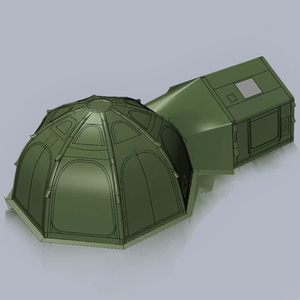 <b>Large</b> Combination Outdoor Air <b>Tent</b> Double Layer Four-season Waterproof Inflatable Camping Family Two Bedrooms for 8-10 Person DY - Product Image 5