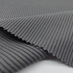 340gsm服装罗纹面料针织85尼龙15氨纶罗纹纹理泳衣面料 - Product Image 1