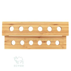 Support de gâteau en bambou rectangulaire pour l'arrangement de produit de boulangerie - Product Image 2