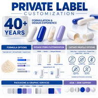 Capsules d'immunoglobuline bovine IgG pour la santé intestinale, avec emballage flexible et support OEM, fourniture en marque blanche