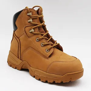 CSA รองเท้าบูตเซฟตี้สำหรับผู้ชาย,รองเท้าโลหะทำงานเพื่อความปลอดภัยนิ้วเท้าเหล็ก