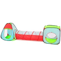 Auto Uitbreiden Pop Up Tent Mesh Tunnel Met Cubic Vier Zijden Tent Voor Kinderen Spelen En Crawl Indoor & Outdoor