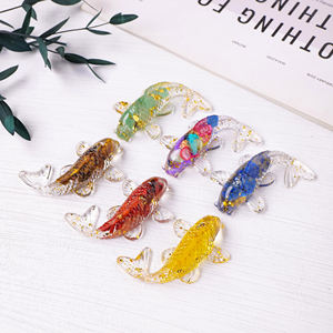 หินคริสตัลธรรมชาติแบบขายส่ง หลายแบบ สำหรับตกแต่งเรซิ่นรูปปลาทองเล็กๆ เหมาะสำหรับเป็นของขวัญ - Product Image 5