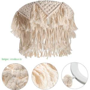 Pantalla de Lámpara de Macramé Tejida y Transpirable de Estilo Bohemio con Tejido de Trama para Decoración de Restaurantes, Hoteles y Hogares - Venta al por Mayor desde Vietnam - Product Image 3
