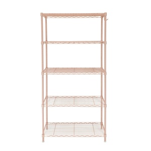 חופשי ורוד <span class=keywords><strong>5</strong></span> שכבות מתלה מתכווננת חוט פלדה חוט אחסון מדפים יחידה - Product Image 2