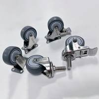 Vente en gros en Chine | Plaque pivotante TPR de 2 pouces | Roulement simple silencieux pour roue de bureau