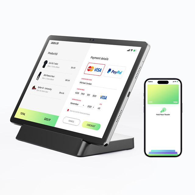 Shop POS 11 Inch NFC-Enabled Tap to Pay OTG Smart Touch Panel Screen 6GB+128GB Android Tablet PC With Docking Station