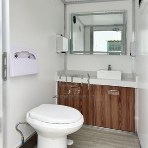 Remorque de luxe en acier portable pour toilettes avec ACB 2 stalles pour toilettes mobiles extérieures à vendre en camping - Product Image 2