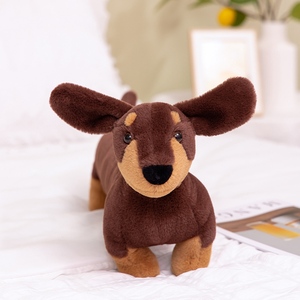 Muñeco de Peluche Realista de Perro Salchicha, Tela Suave al Tacto, Relleno Totalmente Elástico, Cojín Corporal Cómodo, Regalo Perfecto - Product Image 2