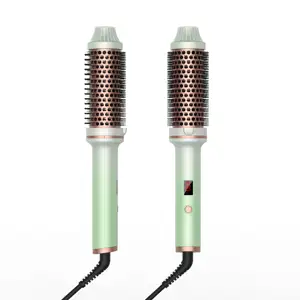450F Горячая Расческа Щетка-выпрямитель для волос с отрицательным щипцы для завивки волос бигуди и выправительная щетка