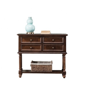 Home Furniture Shabby Chic Sideboard Vintage/wood <strong>Storage</strong> <strong>Console</strong> <strong>Table</strong> Brown for Living Room - Product Image 1