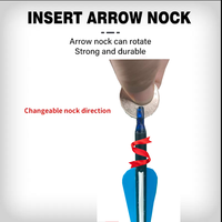 Arbalète en carbone hybride de 7.8mm à pointe interchangeable de 30 pouces Caractéristiques de chasse et d'entraînement Arc classique avec flèche